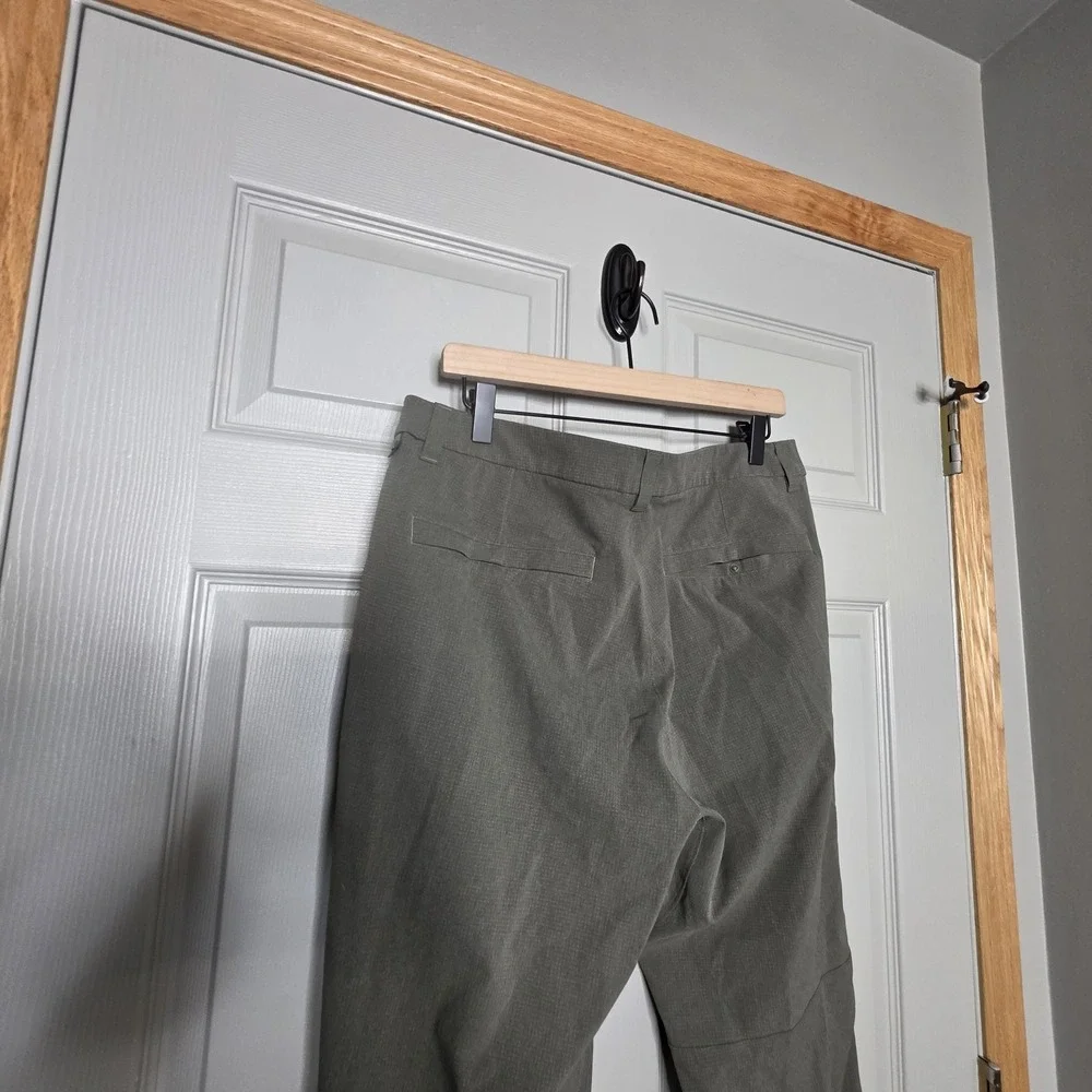 Lululemon Commission Slim Fit Pant Men 34 Sage Green 32 Inseam Olive Khaki Green